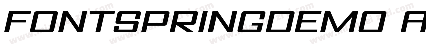 FONTSPRINGDEMO AvionicWide Oblique字体转换